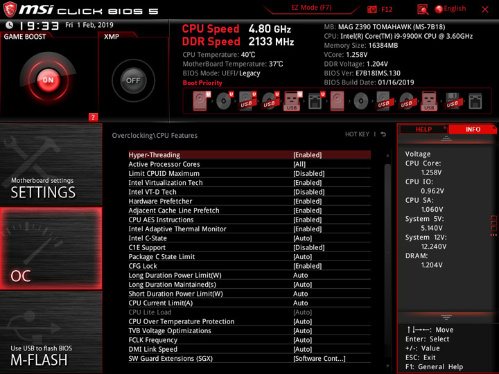 MSI MEG Z390 Tomahawk