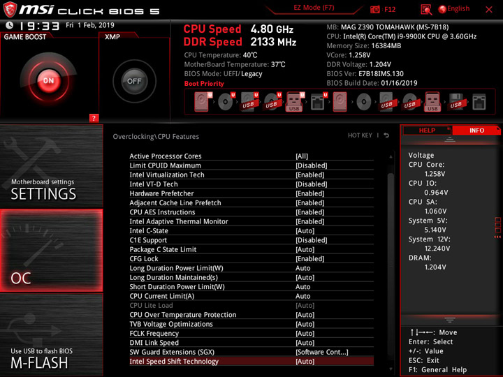 MSI MEG Z390 Tomahawk