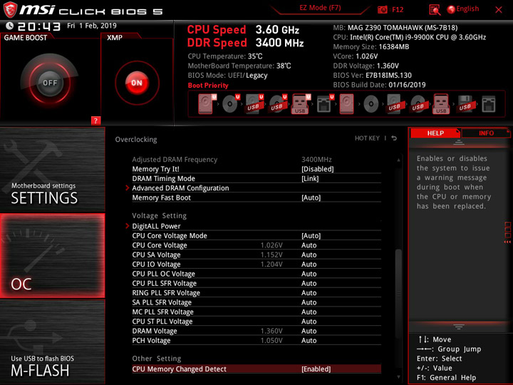 MSI MEG Z390 Tomahawk