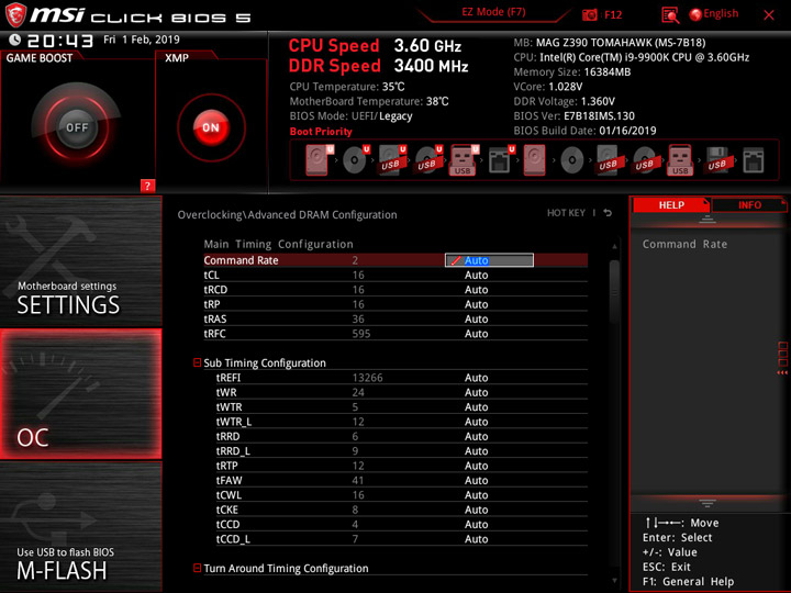 MSI MEG Z390 Tomahawk