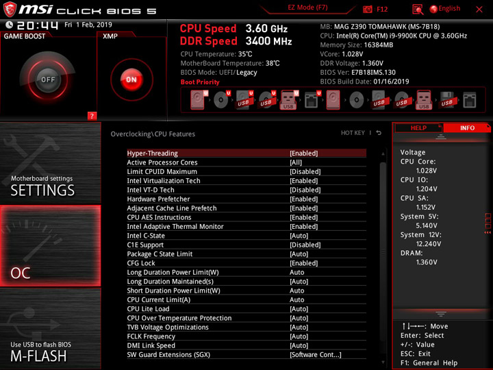 MSI MEG Z390 Tomahawk