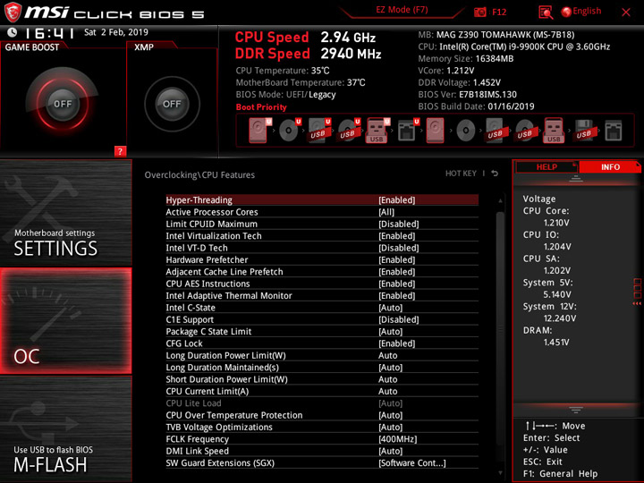 MSI MEG Z390 Tomahawk