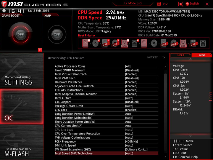 MSI MEG Z390 Tomahawk