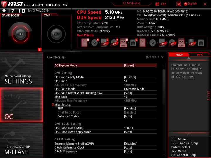 MSI MEG Z390 Tomahawk