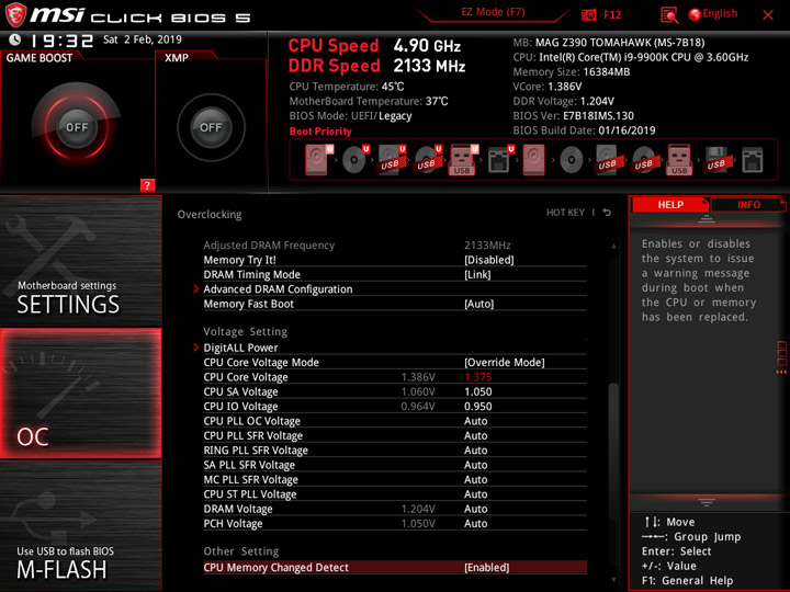 MSI MEG Z390 Tomahawk