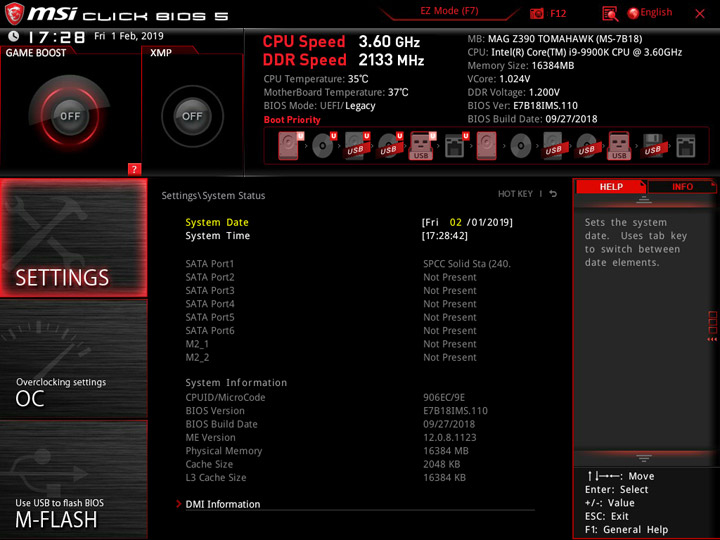 MSI MEG Z390 Tomahawk