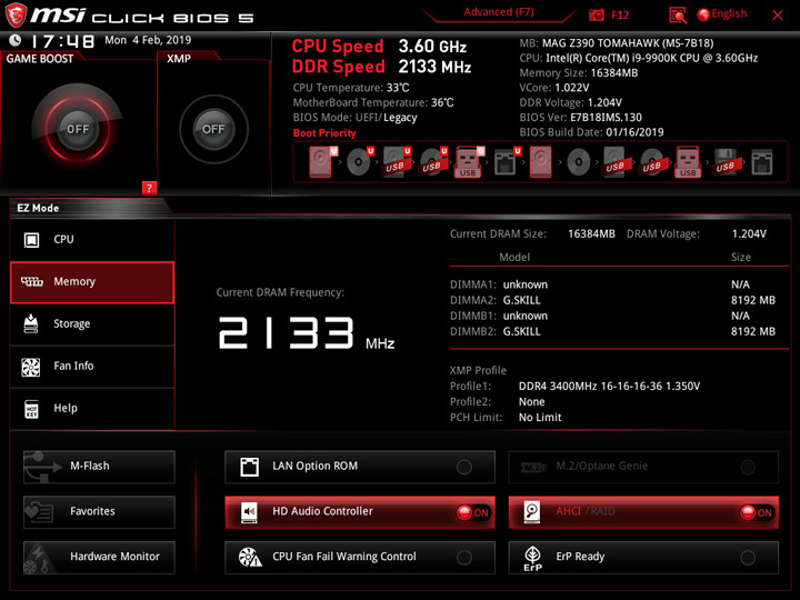 MSI MEG Z390 Tomahawk