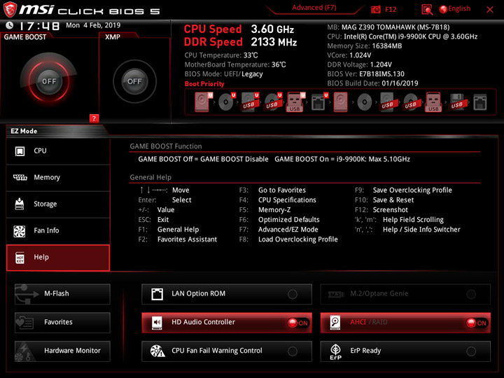 MSI MEG Z390 Tomahawk