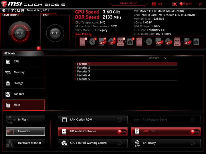 MSI MEG Z390 Tomahawk