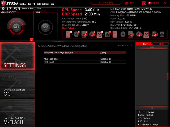 MSI MEG Z390 Tomahawk