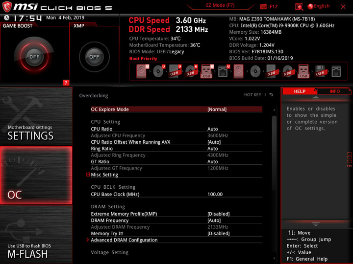 MSI MEG Z390 Tomahawk