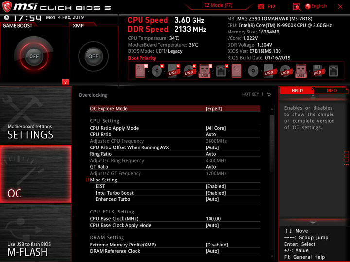 MSI MEG Z390 Tomahawk