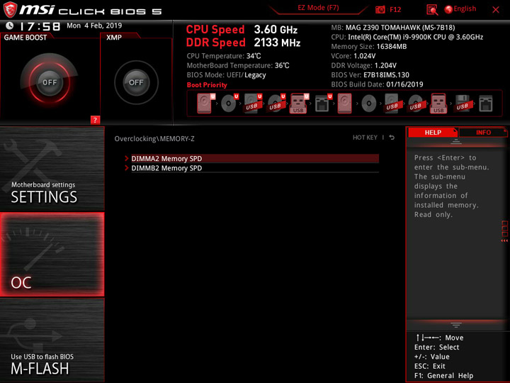 MSI MEG Z390 Tomahawk