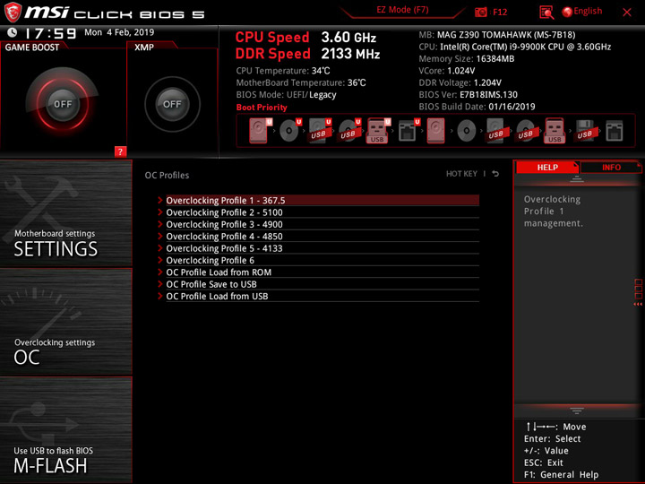 MSI MEG Z390 Tomahawk