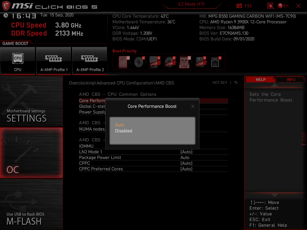 MSI MPG B550 Gaming Carbon WiFi