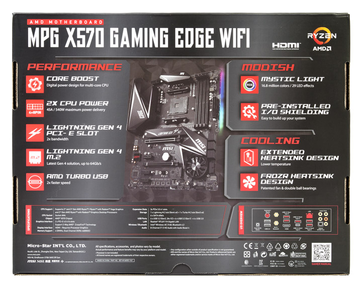 MSI MPG X570 Gaming Edge WiFi