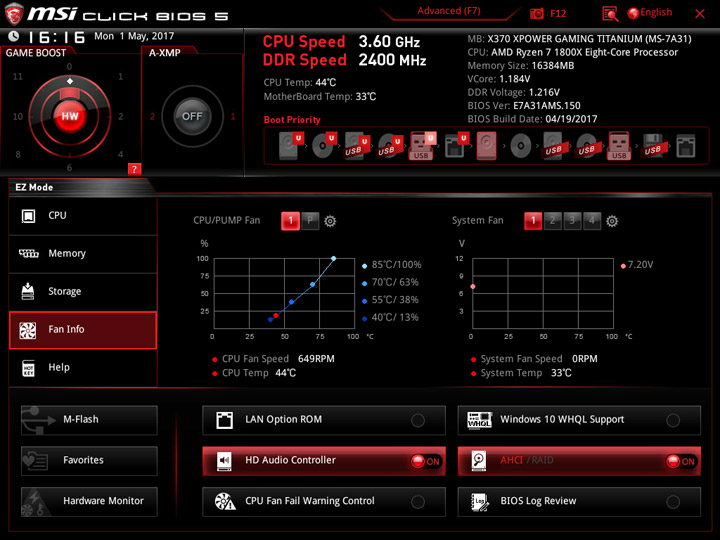 MSI X370 XPower Gaming Titanium