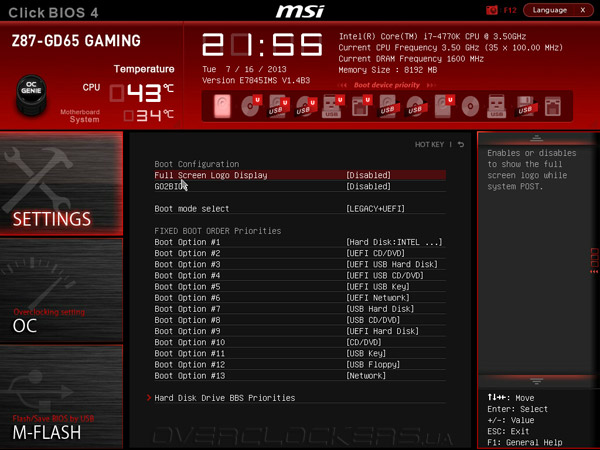 UEFI MSI Z87-GD65