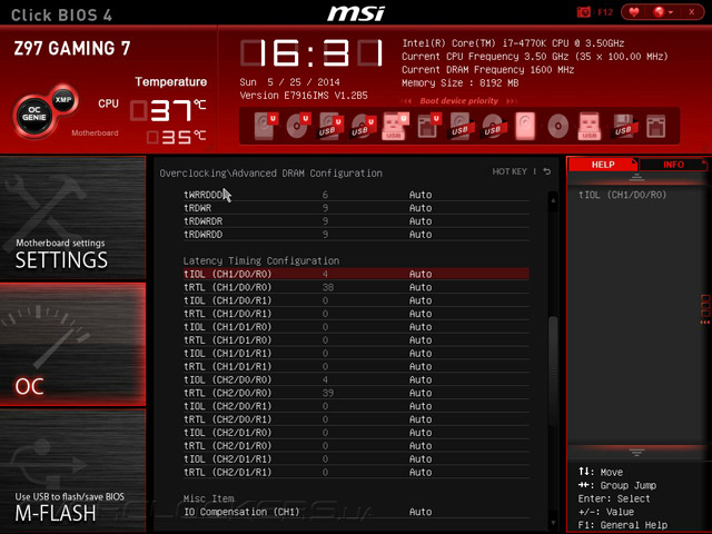 UEFI Setup MSI Z97 Gaming 7