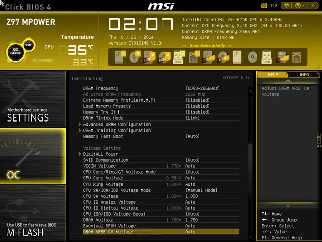 Разгон MSI Z97 MPOWER
