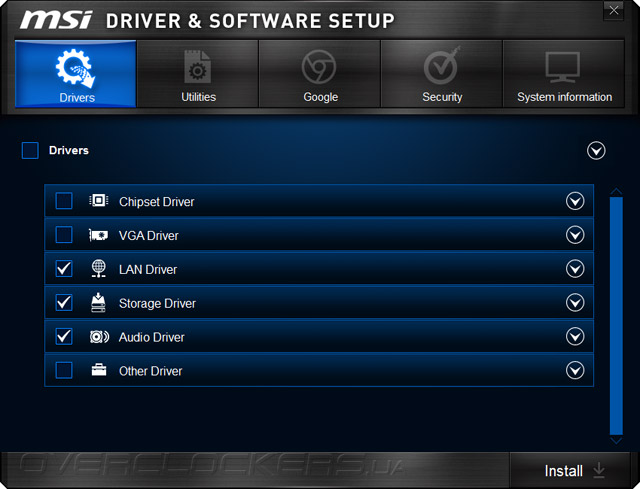 Комплектное ПО MSI Z97 MPOWER