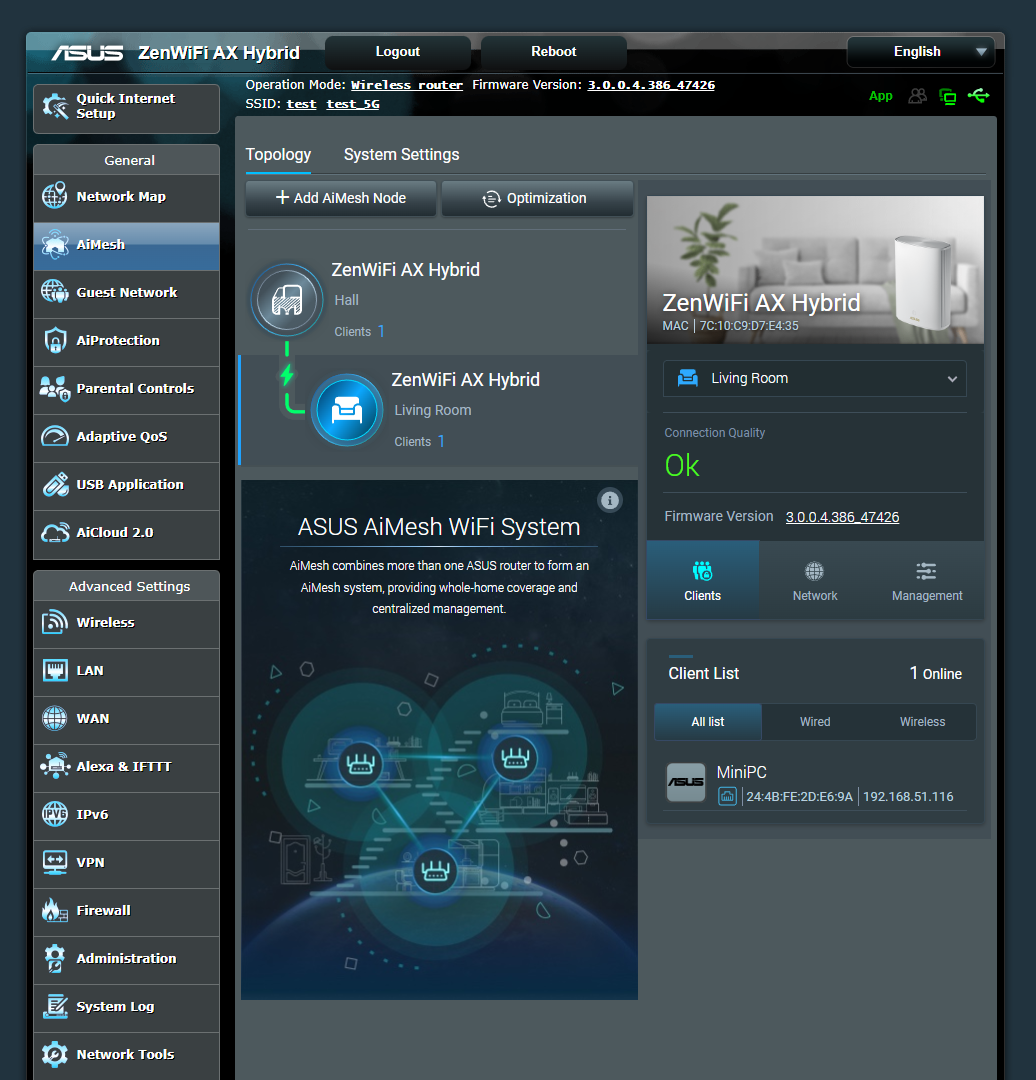 ASUS ZenWiFi AX Hybrid XP4