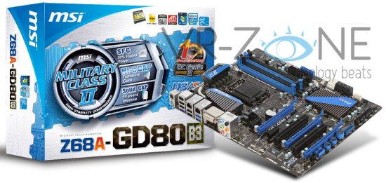 Материнская плата MSI Z68A-GD80 B3 Материнская плата MSI Z68A-GD80 B3