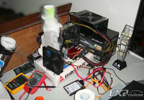 Графический чип NVIDIA G92b разогнан до 1 ГГц под азотом