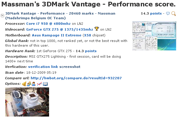 MSI GTX 275 Lightning 1375 МГц