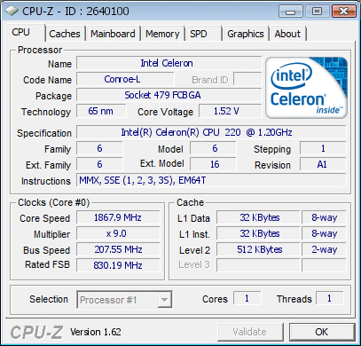 Разгон Celeron 220