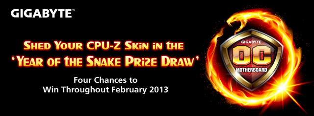 Gigabyte Year of the Snake Prize Draw Gigabyte Year of the Snake Prize Draw