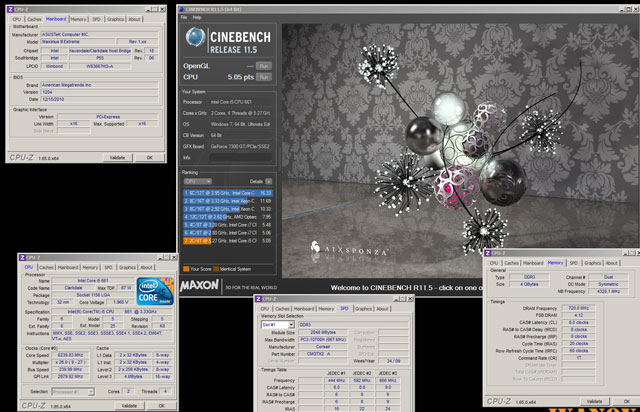 Clarkdale Cinebench R11.5 Clarkdale Cinebench R11.5