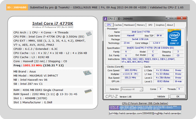 G.Skill TridentX DDR3-4404