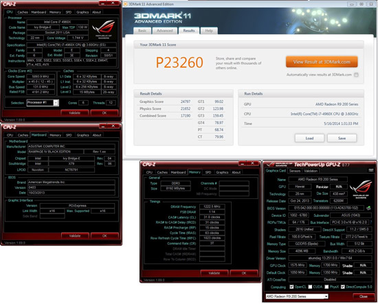 Разгон Asus ROG Matrix R9 290X