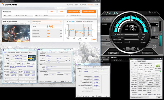 Видеокарта EVGA GeForce GTX 780 Ti Classified K|ngp|n Edition - разгон