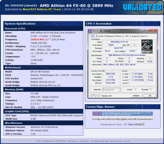 Max1024 AMD FX-60 Max1024 AMD FX-60