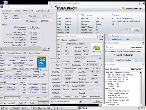 Рекорд в 3DMark05 Рекорд в 3DMark05