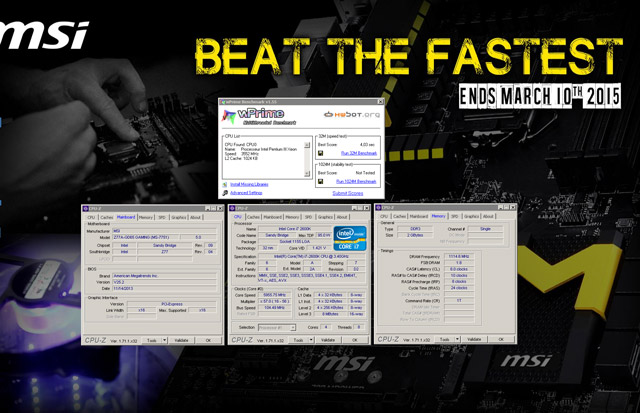 MSI Beat the fastest MSI Beat the fastest