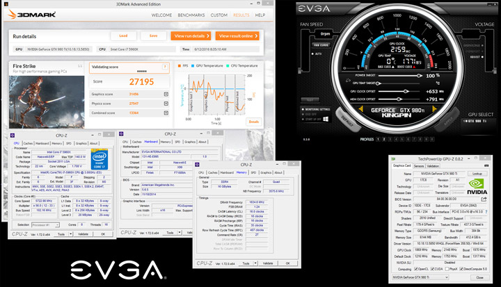 K|ngp|n разогнал GeForce GTX 980 Ti до 2159 МГц