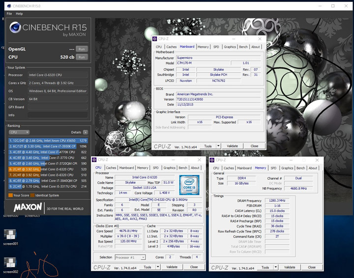 Разгон Core i3-6320