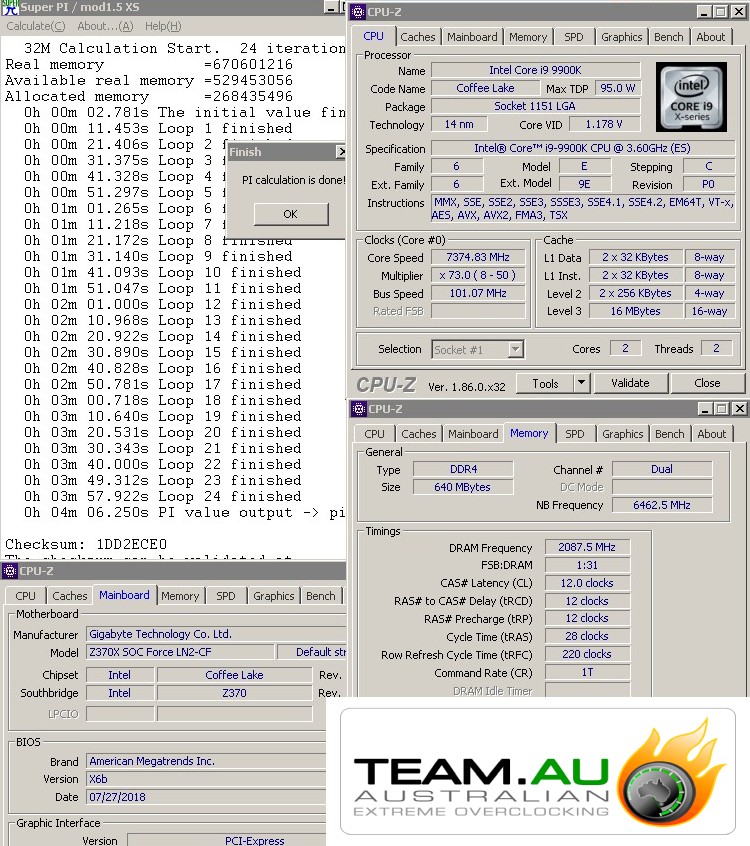 Экстремальный разгон Intel Core i9-9900K