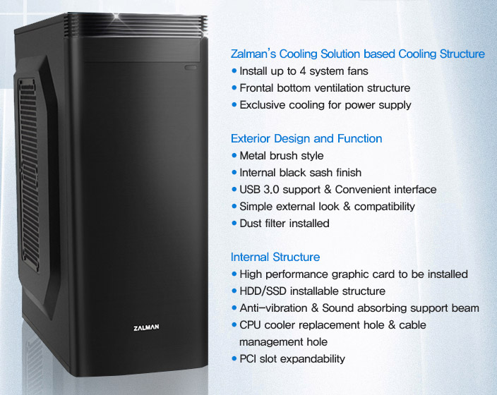 Корпус Zalman ZM-T5 Корпус Zalman ZM-T5