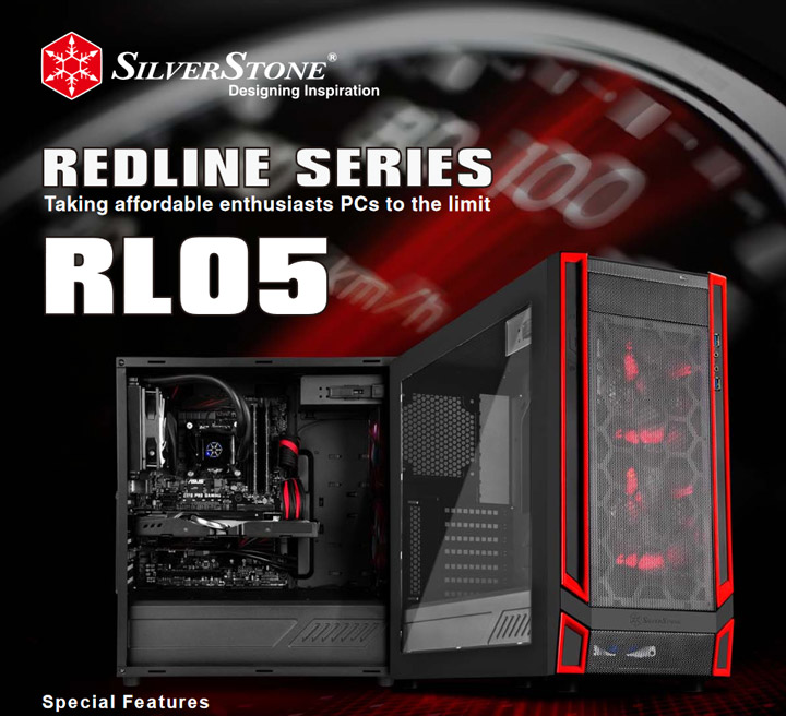 Корпус SilverStone Redline RL05 (SST-RL05BR-W)