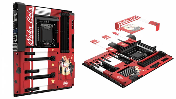 корпус NZXT H700 Nuka-Cola и кожух для материнской платы NZXT N7 Nuka-Cola