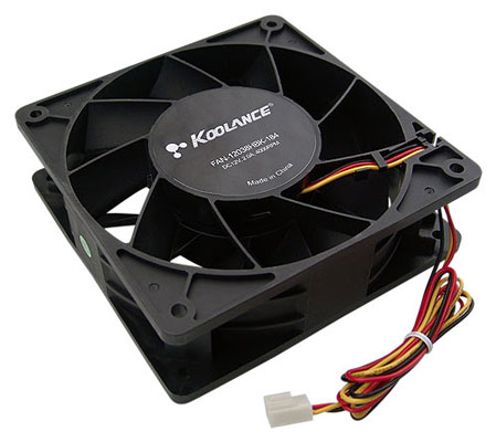 Корпусной вентилятор Koolance FAN-12038HBK-184 Корпусной вентилятор Koolance FAN-12038HBK-184