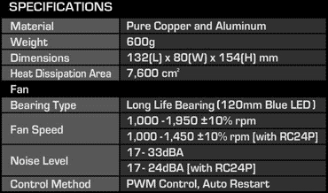 Кулер Zalman CNPS11X Extreme - характеристики