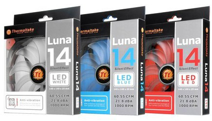 Вентиляторы Thermaltake Luna (Luna LED)