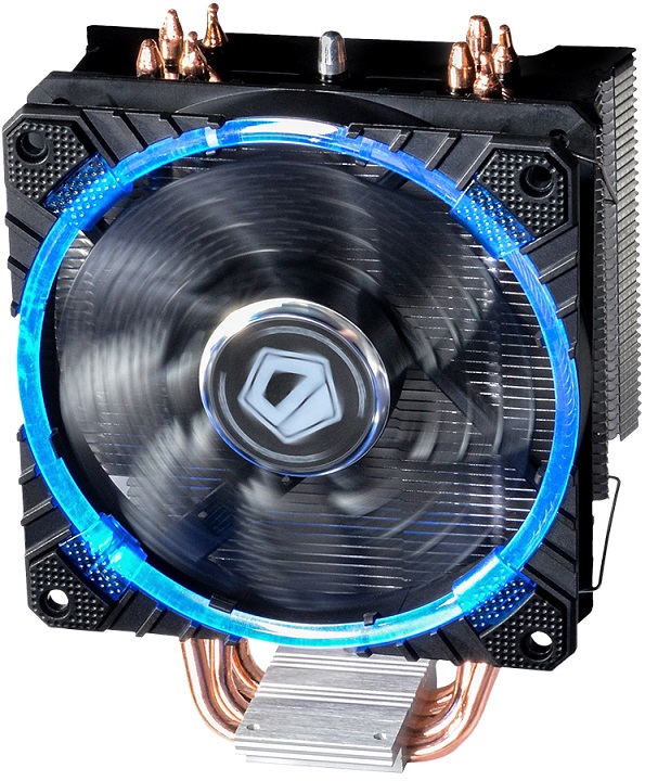 ID-Cooling представила процессорный кулер SE-214C с тремя вариантами подсветки вентилятора