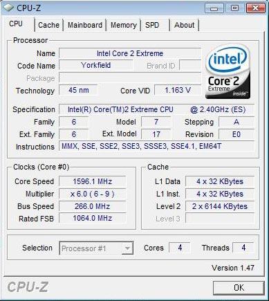 Intel Core 2 Extreme QX9300