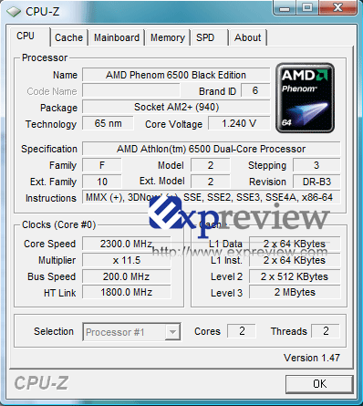 Athlon X2 6500 Black Edition скриншот